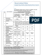 Reservation Policy