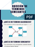 Reducción de Términos Semejantes Vicente Jofré