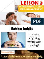 Eating Habits, Sleep & Stress Management