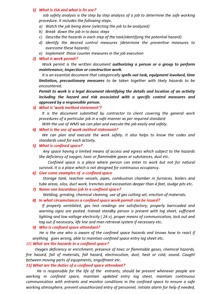 Safety Interview PDF | PDF | Scaffolding | Safety