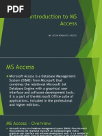 Introduction To MS Access Without Answers