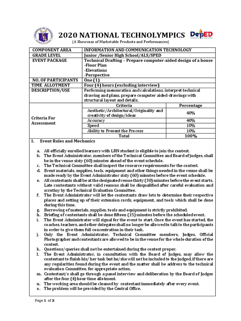 Technolympics 2020: ICT Event Overview | PDF | Printer (Computing ...