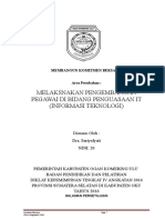 Melaksnakan Pengembangan Pegawai Di Bidang Penguasaan It (Informasi Teknologi)
