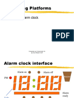 Computing Platforms: Example: Alarm Clock