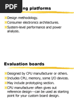 Computing Platforms: Design Methodology. Consumer Electronics Architectures. System-Level Performance and Power Analysis