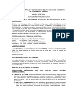 Centro de Arbitraje y Conciliación Dela Cámara de Comercio de Guatemala