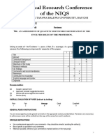 NIQS ARC Paper Review Form - 038