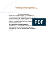 Como Estudiante Universitario de La Escuela de Contabilidad Como Contribuiría A Tomar Conciencia Tributaria en Los Ciudadanos de Nuestra Localidad