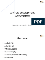 Android Development Best Practices Ivan Gavran Calyx
