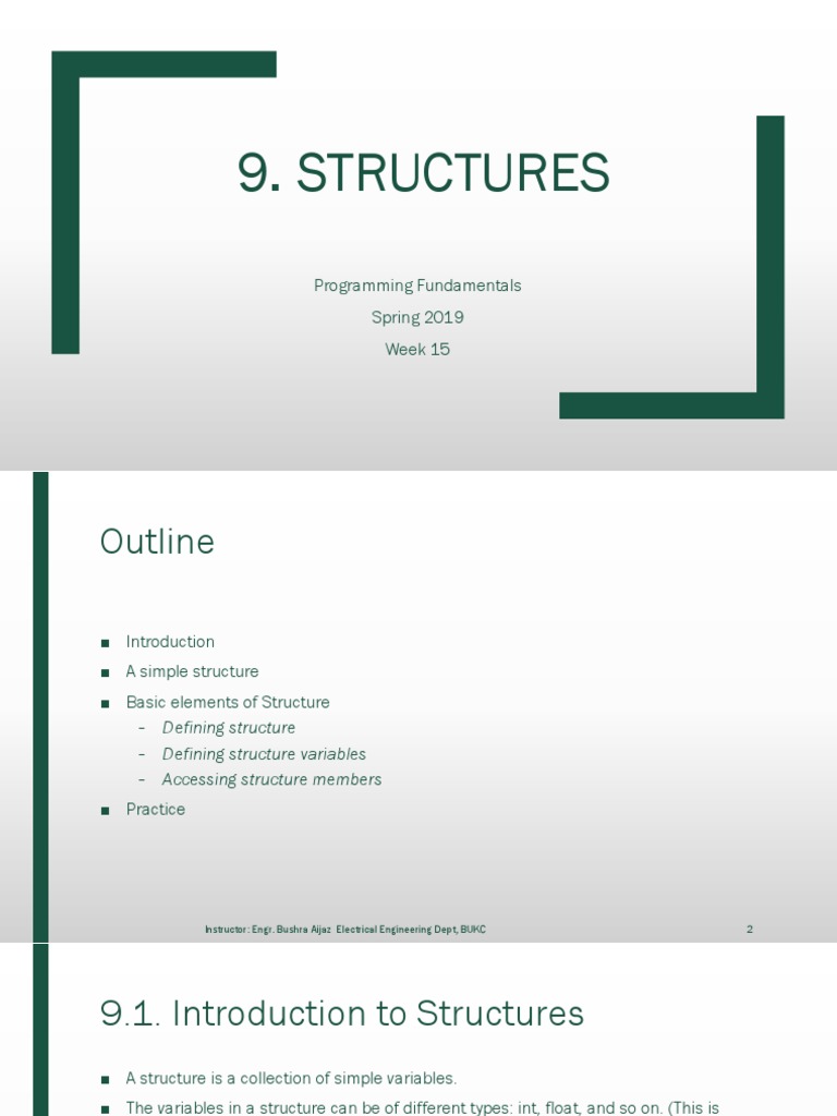 Understanding C++ Structures Basics | PDF | Variable (Computer Science ...