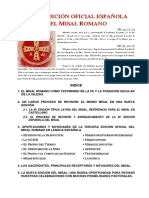 III Edicion Oficial Espanola Misal Romano