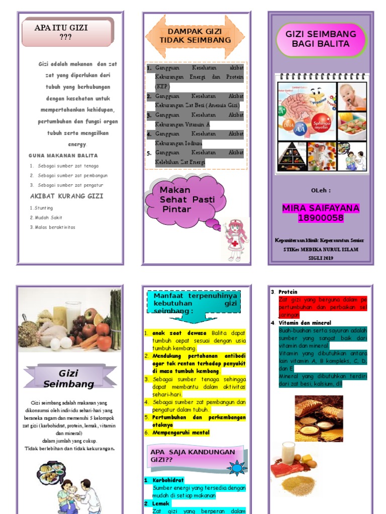 184440062 Leaflet Gizi Seimbang Pada Balita