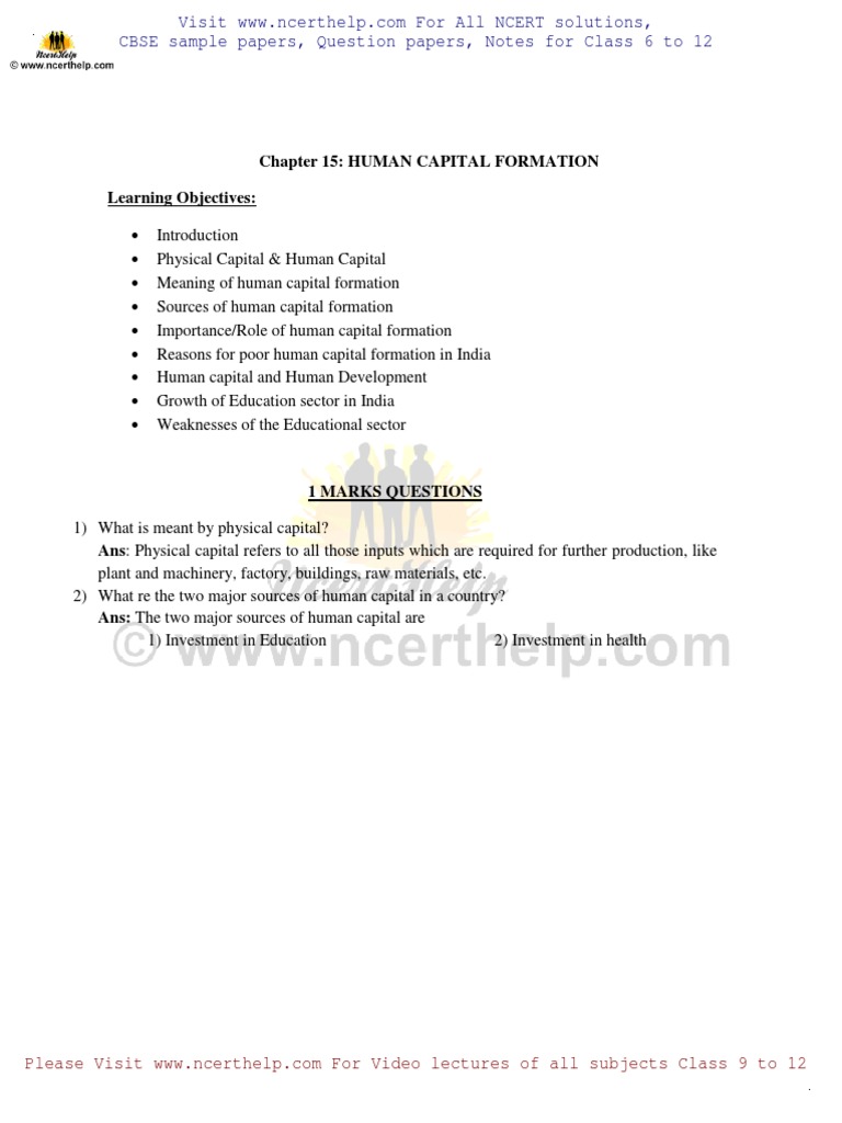 Human Capital in India | PDF | Unemployment | Social Science