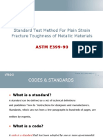 Standard Test Method For Plain Strain Fracture Toughness of Metallic Materials