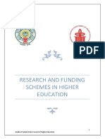 Research and Funding Schemes in Higher Eduction