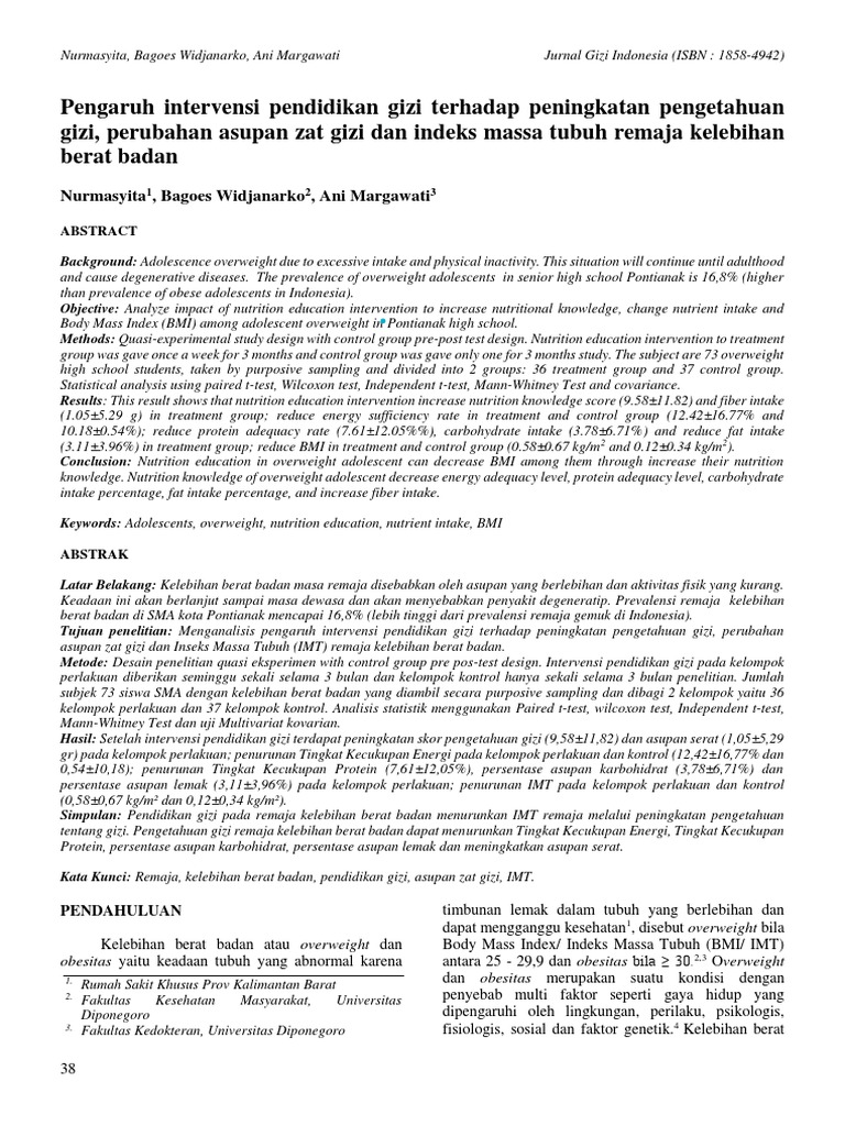 Jurnal PDF Obesity Body Mass Index