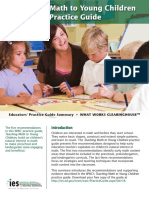 Teaching Math To Young Children Practice Guide