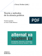 Marsh, Stoker - Teoría y Métodos de La Ciencia Política, Intro y Cáp 10