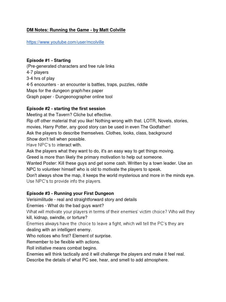 Running The Game Summaries PDF Video Games Playing Cards