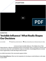 Invisible Influence': What Really Shapes Our Decisions
