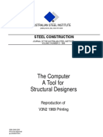 The Computer A Tool For Structural Designers: Steel Construction