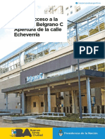 Nuevo acceso Belgrano C + Apertura de Echeverría