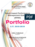 Result-Based Performance Management System (RPMS) : Portfolio