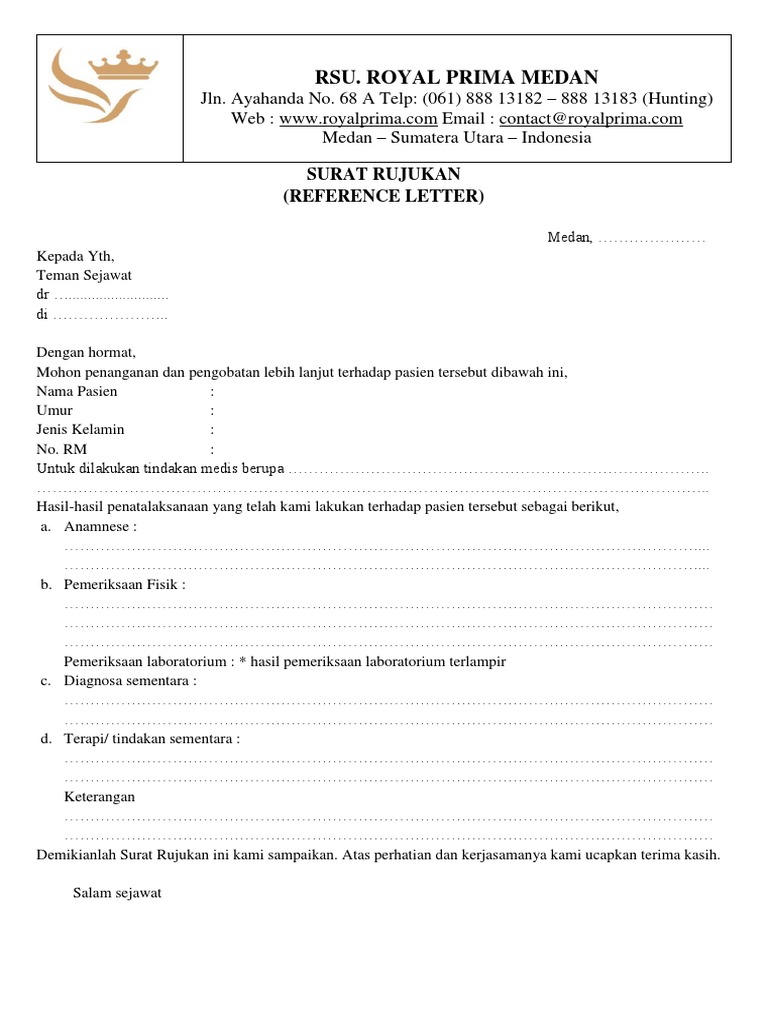 Surat Rujukan | PDF