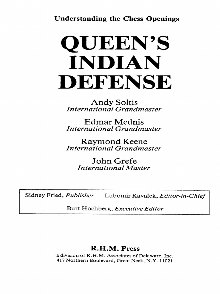 Andrew Soltis Et Al. - Understanding The Chess Openings - Queen's