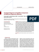 Serologic Diagnosis of Syphilis: Comparison of Different Diagnostic Methods