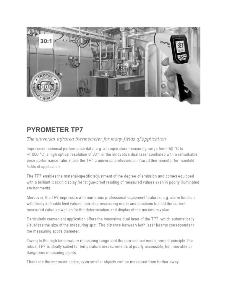 Pyro Meter | PDF | Optics | Applied And Interdisciplinary Physics