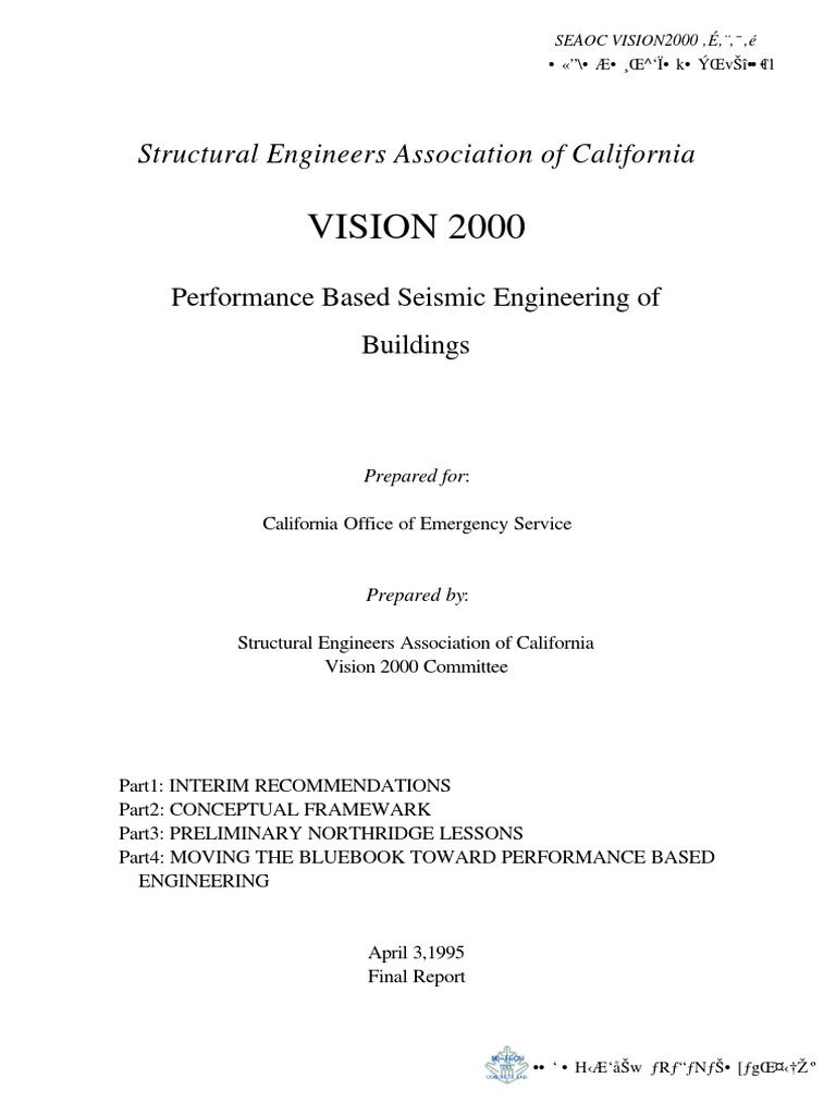 Vision 2000 Seismic Engineering Report | PDF | Computers