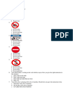 Correct Answers & Rules for Tests