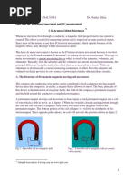 Class Note 06: D'arsonval Movement and DC Measurement I. D'Arsonval Meter Movement