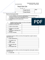 Simple Future Quiz.: Form A