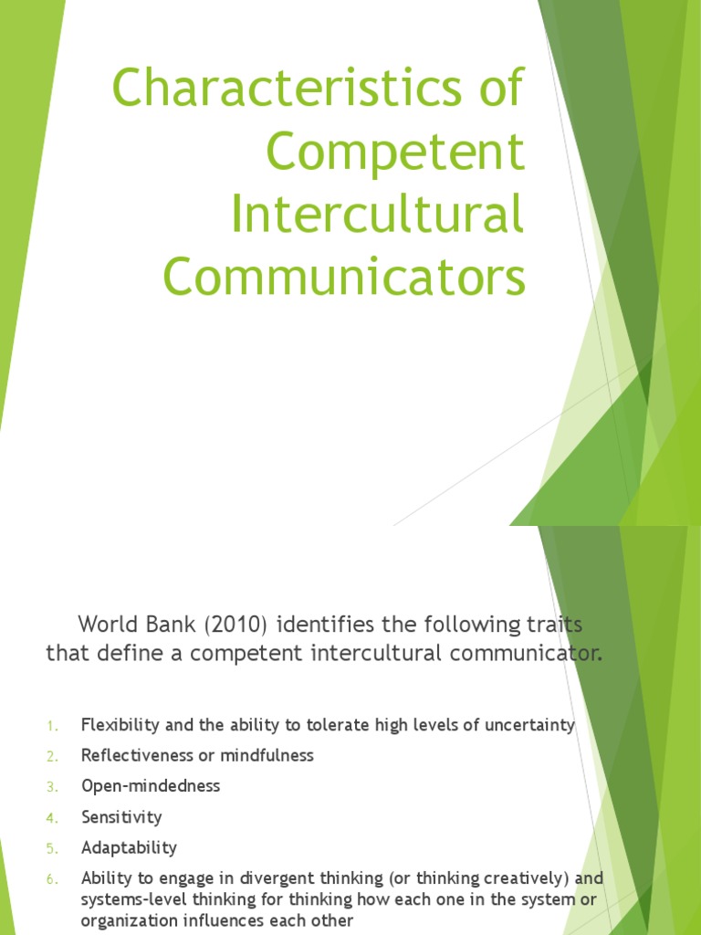 Traits of Competent Intercultural Communicators | PDF | Thought ...