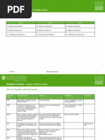 Scheme of Work Maths Stage 9