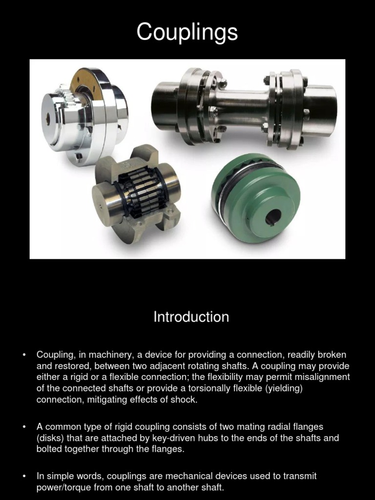 Types of Mechanical Couplings | PDF | Technology & Engineering