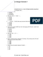 UAS Matematika SD 4 PDF