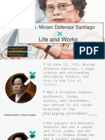 Sen. Miriam Defensor Santiago: Life and Works