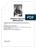 Nicolaus Copernicus Mathematician: Kirston Cae L. Fangonilo Grade 6-Gratitude