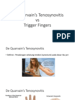 De Quarvin vs Trigger Finger