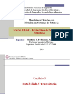 EE60 - Clase 7 - Estabilidad Transitoria - Método de La Función de Energía 2019-I