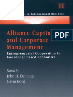 Boyd Alliance Capitalism and Corporate Management - Entrepreneurial Cooperation in Knowledge Based Economies