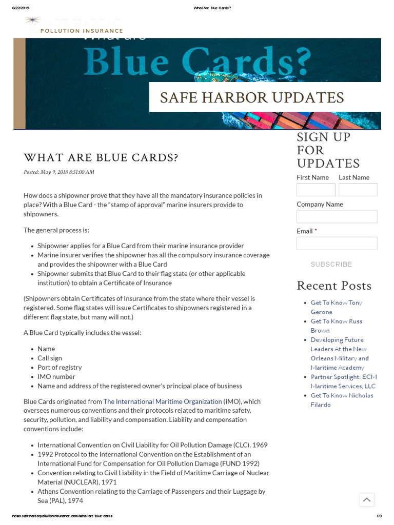 What Are Blue Cards - PDF | PDF | Insurance | Business