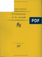 Levenement Et Le Monde PDF