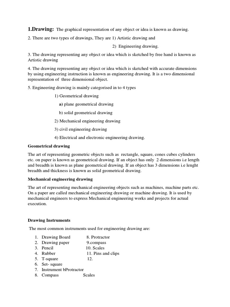 Engineering Drawing Basics | PDF | Projective Geometry | Space