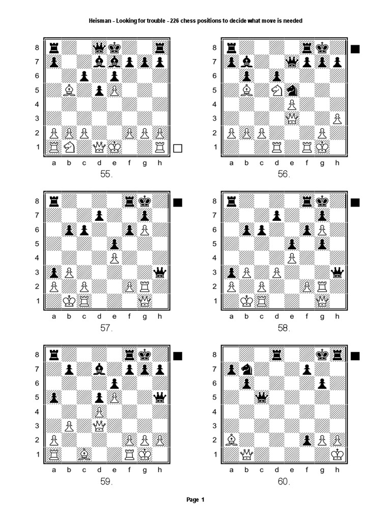 226 Chess Positions to Determine the Best Next Move PDF