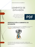 Elementos de expansión refrigeración