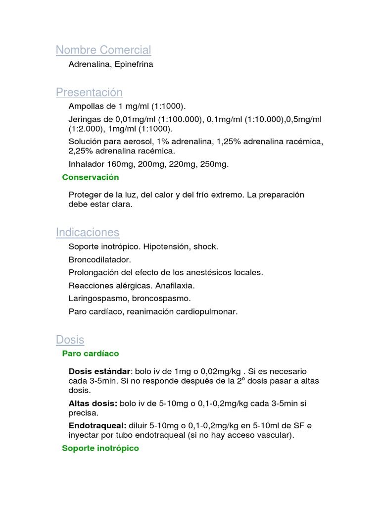 Adrenalin A | PDF | Especialidades Medicas | Enfermedades y trastornos